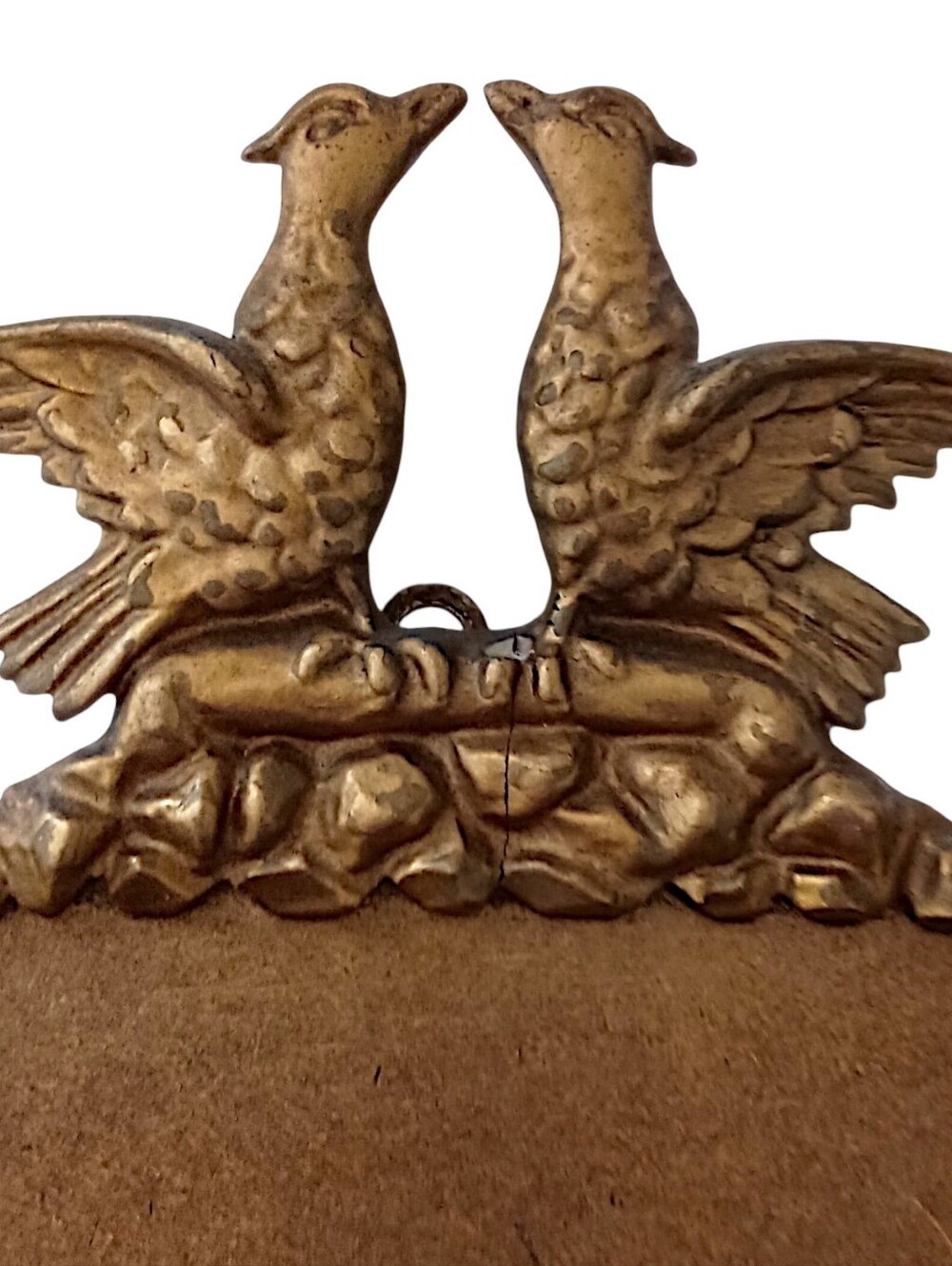Vtg Gold Wall Pocket Planter Decor Griffin Bird Deco Hollywood Regency Rococo - Picture 11 of 16